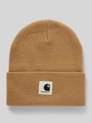 Beanie mit Label-Patch Modell 'ASHLEY' von Carhartt Work In Progress Braun - 38