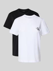 T-Shirt mit Label-Print im 2er-Pack von Calvin Klein Jeans - 42