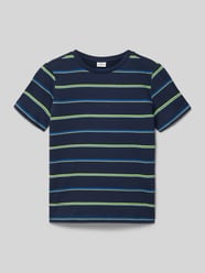 krój regular fit t-shirt z mieszanki bawełny od s.Oliver RED LABEL - 4