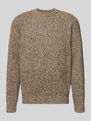 Strickpullover in melierter Optik von Christian Berg Men Beige - 12
