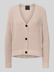 Regular Fit Strickjacke mit v-Ausschnitt von Marc Cain Beige - 4