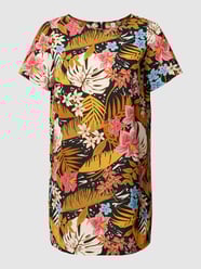 PLUS SIZE knielange jurk met bloemenmotief, model 'LUXODA' van ONLY CARMAKOMA Zwart - 33