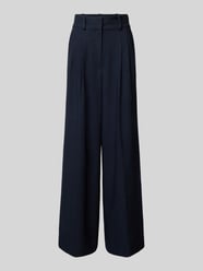 Wide Leg Stoffhose mit Bundfalten Modell 'PRESCILLIA ANN' von Ivy Oak Blau - 4