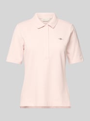 Poloshirt mit Label-Stitching von Gant Pink - 16