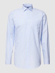 Regular fit zakelijk overhemd met streepmotief, model 'New Kent' van SEIDENSTICKER REGULAR FIT Blauw / turquoise - 47