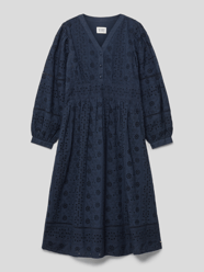 Kleid mit floralen Lochstickereien von Scotch & Soda Blau / Türkis - 34
