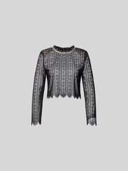 Slim Fit Longsleeve aus floraler Spitze von Self-Portrait - 45