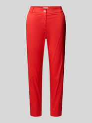 Spodnie materiałowe o kroju slim fit w skróconym kroju od Christian Berg Woman - 9