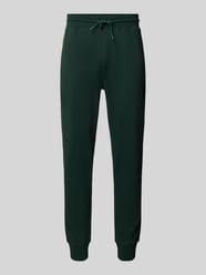 Slim fit sweatpants met elastische band van BOSS Orange Groen - 8