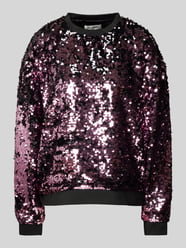 Sweatshirt mit Paillettenbesatz Modell 'California' von LOLLYS LAUNDRY Pink - 2