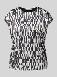 T-Shirt mit Allover-Muster von Christian Berg Woman Selection Schwarz - 32