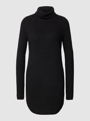 Strickkleid mit Rollkragen Modell 'ELLEN' von Pieces Schwarz - 44