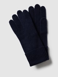 Handschuhe aus Kaschmir mit breitem Umschlang von Christian Berg Woman Blau / Türkis - 16