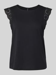 Regular Fit T-Shirt mit Lochstickerei Modell 'EMILY' von Vero Moda - 17