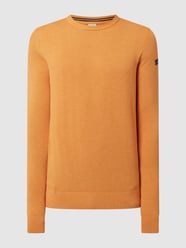 Pullover aus Baumwolle  von bugatti Orange - 42
