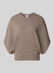 Strickshirt aus Wolle mit Rundhalsausschnitt von Emily Van den Bergh Beige - 1