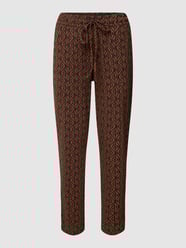 Hose mit Allover-Muster von Christian Berg Woman Schwarz - 14