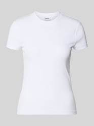 T-shirt o kroju slim fit z okrągłym dekoltem model 'COSTINA' od Stefanel - 7