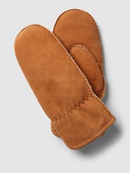 Fäußtlinge aus Lammfell von Weikert-Handschuhe Braun - 11