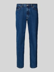 Jeansy o kroju baggy fit z detalami z logo od REVIEW - 44
