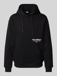 Hoodie mit Label-Print von Karl Lagerfeld Schwarz - 44