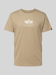 T-Shirt mit Label-Print von Alpha Industries Beige - 13