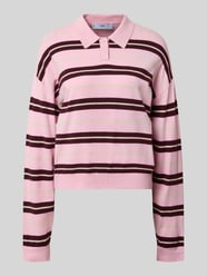 Poloshirt aus Viskose-Mix Modell 'RIRIPOL' von Mango Pink - 3