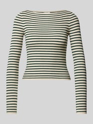 Gebreide pullover met boothals, model 'FINA' van Noisy May - 34