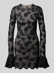 Minikleid mit floralem Besatz von ROTATE - 14