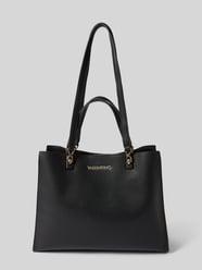 Handtasche mit Label-Print Modell 'STEREO' von VALENTINO BAGS Schwarz - 48