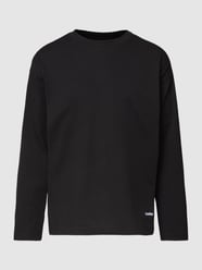 Longsleeve mit Logo-Stitching Modell 'LINK SCRIPT' von Carhartt Work In Progress Grau / Schwarz - 21