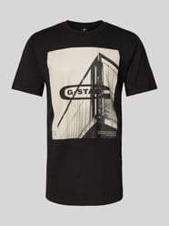 T-Shirt mit Motiv- und Label-Print Modell 'oldskool' von G-Star Raw Schwarz - 18