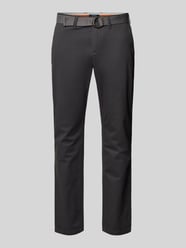 Slim Fit Chino mit Gürtel von MCNEAL Grau - 29