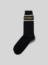 Socken mit Label-Print von Marni Schwarz - 15