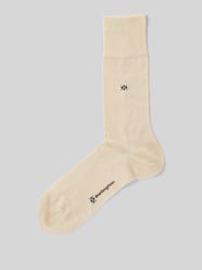 Socken mit Label-Print Modell 'Dublin' von Burlington Beige - 35