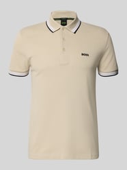 Regular fit Poloshirt van puur katoen model 'PADDY' van BOSS Green Beige - 10