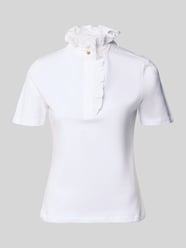 T-shirt met opstaande kraag en ruches van Rich & Royal - 3
