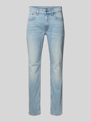 Slim fit jeans in used-look met labeldetail van Calvin Klein Jeans - 4