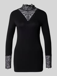 Slim Fit Longsleeve aus elastischem Material-Mix von Christian Berg Woman - 31