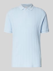 Slim fit poloshirt met structuurmotief, model 'JADEN' van SELECTED HOMME - 34