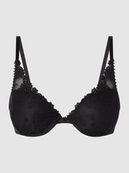 Push-up-bh van mesh, model ‘White Nights’ van Passionata Grijs / zwart - 23