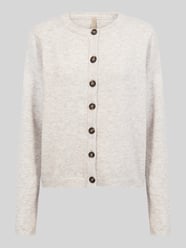 Cardigan mit kontrastierenden Knöpfen von Soyaconcept Beige - 7