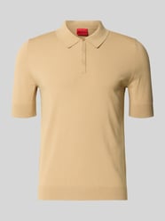 Regular Fit Poloshirt aus Viskose-Mix Modell 'SAN PETER' von HUGO Beige - 21