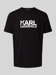 T-Shirt mit Label-Print von Karl Lagerfeld Schwarz - 34