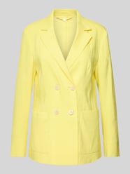 Blazer aus Leinen-Mix mit Reverskragen und Eingrifftaschen von Marc Cain - 40