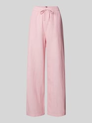 Weite Hose aus Baumwoll-Leinen-Mix von Tommy Jeans Pink - 3