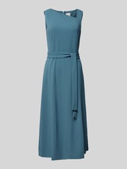 Midikleid mit Bindegürtel von Calvin Klein Womenswear Blau - 12