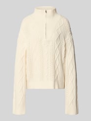 Gebreide pullover met ritssluiting model 'Nevi' van OH APRIL - 11