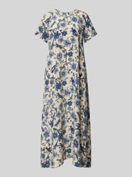 Sukienka jedwabna z okrągłym dekoltem model ‘REVERE’ od Weekend Max Mara - 1