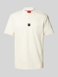 Regular Fit Poloshirt mit Label-Badge Modell 'Deabono' von HUGO Beige - 48